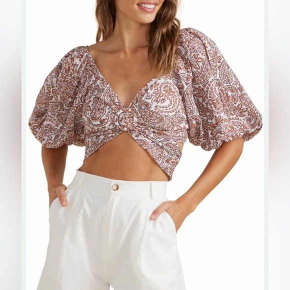 MINKPINK Tops - MINKPINK
JEDDA CROP BLOUSE